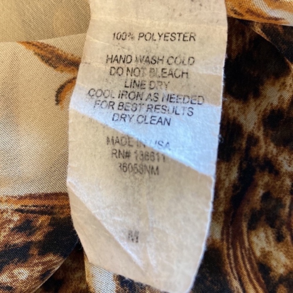 Romeo + Juliet Couture leopard print fringed kimono duster cover up M - Picture 7 of 7